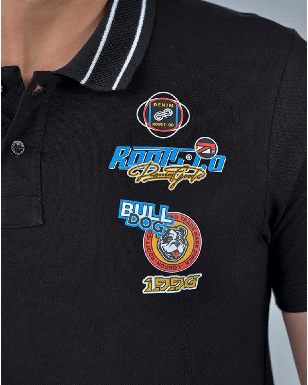 POLO NEGRA BULLDOG / RHBU-04026