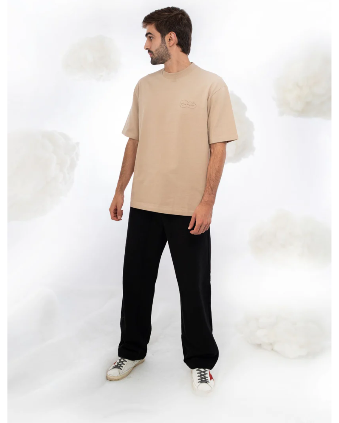 NUBES BEIGE T-SHIRT - CIAMPINO
