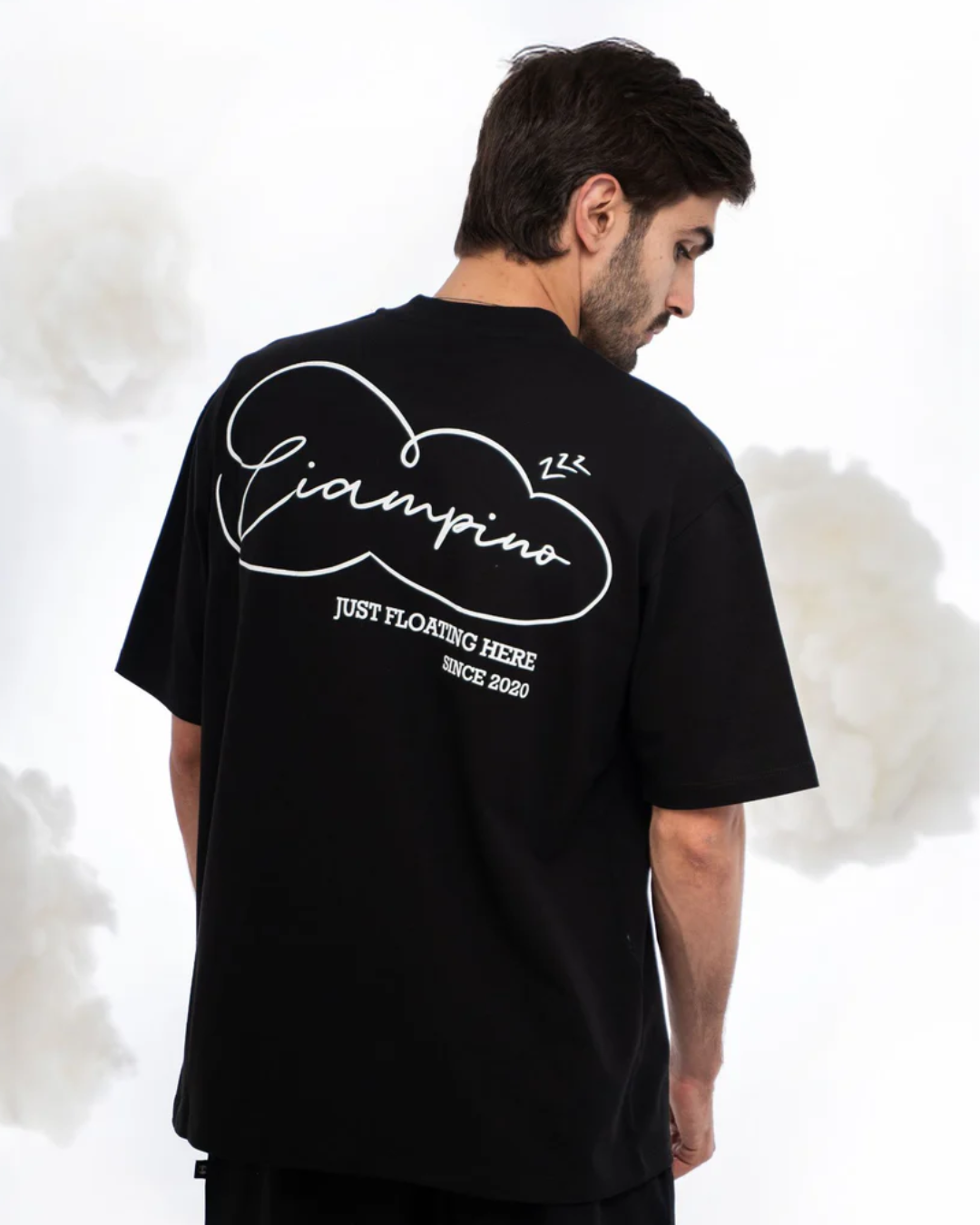 NUBES BLACK T-SHIRT - CIAMPINO