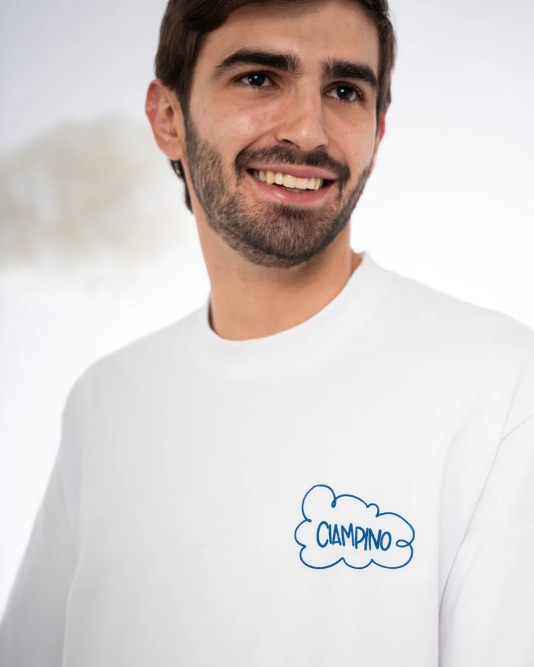 CLOUDS WHITE T-SHIRT - CIAMPINO