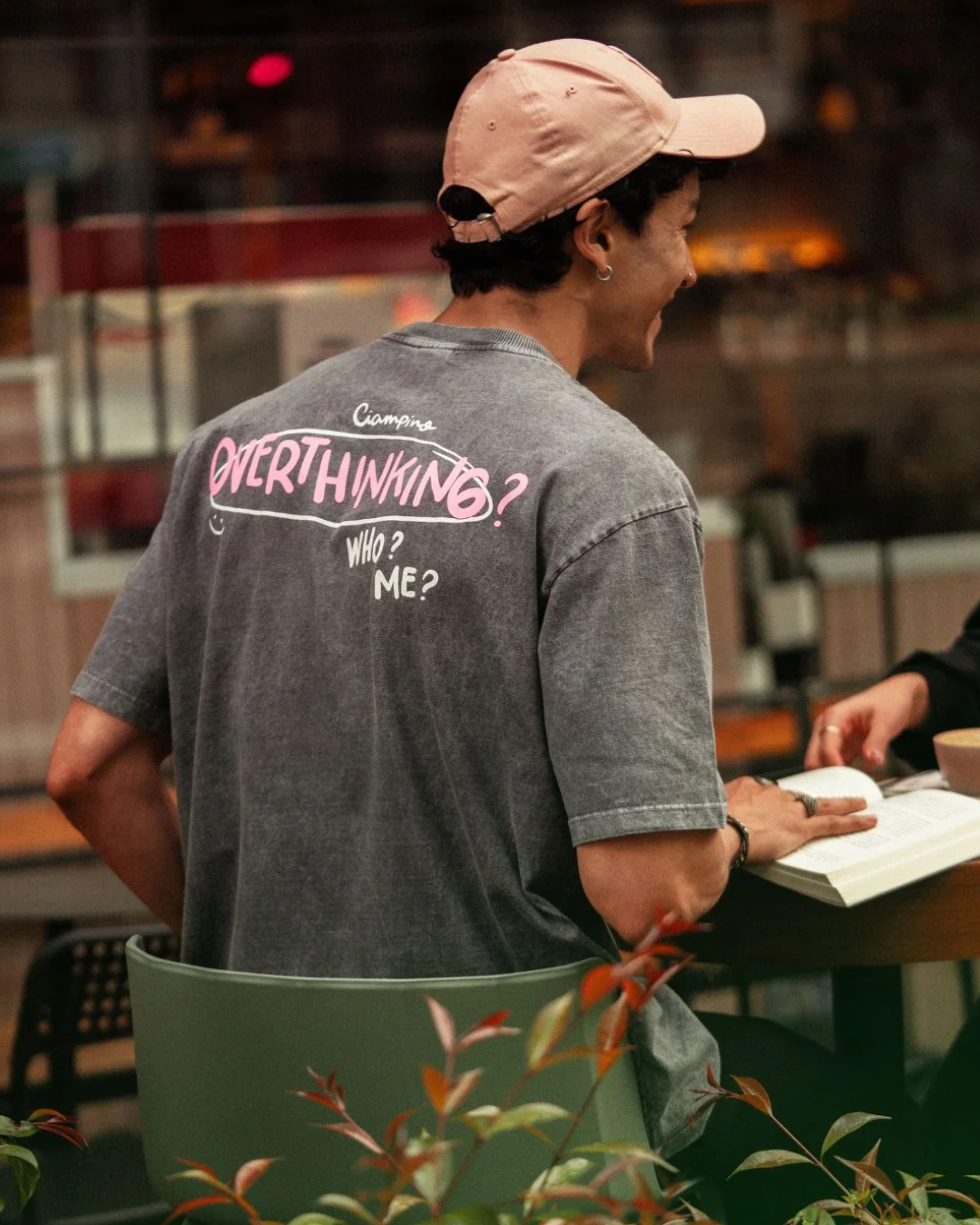 OVERTHINK PINK T-SHIRT - CIAMPINO