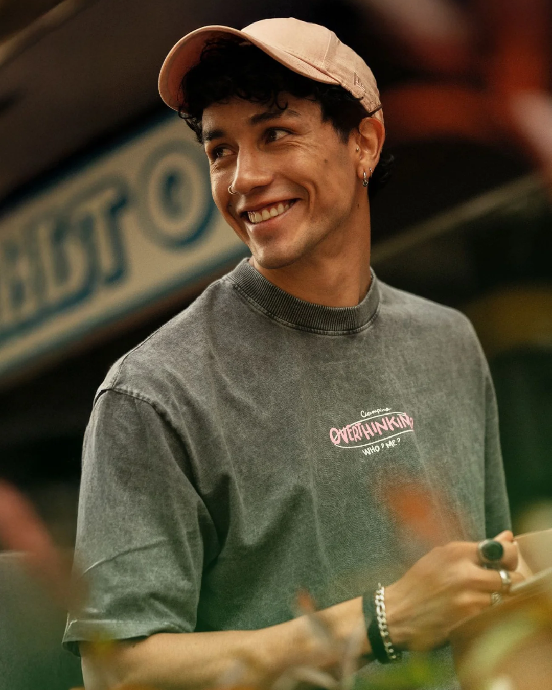 OVERTHINK PINK T-SHIRT - CIAMPINO