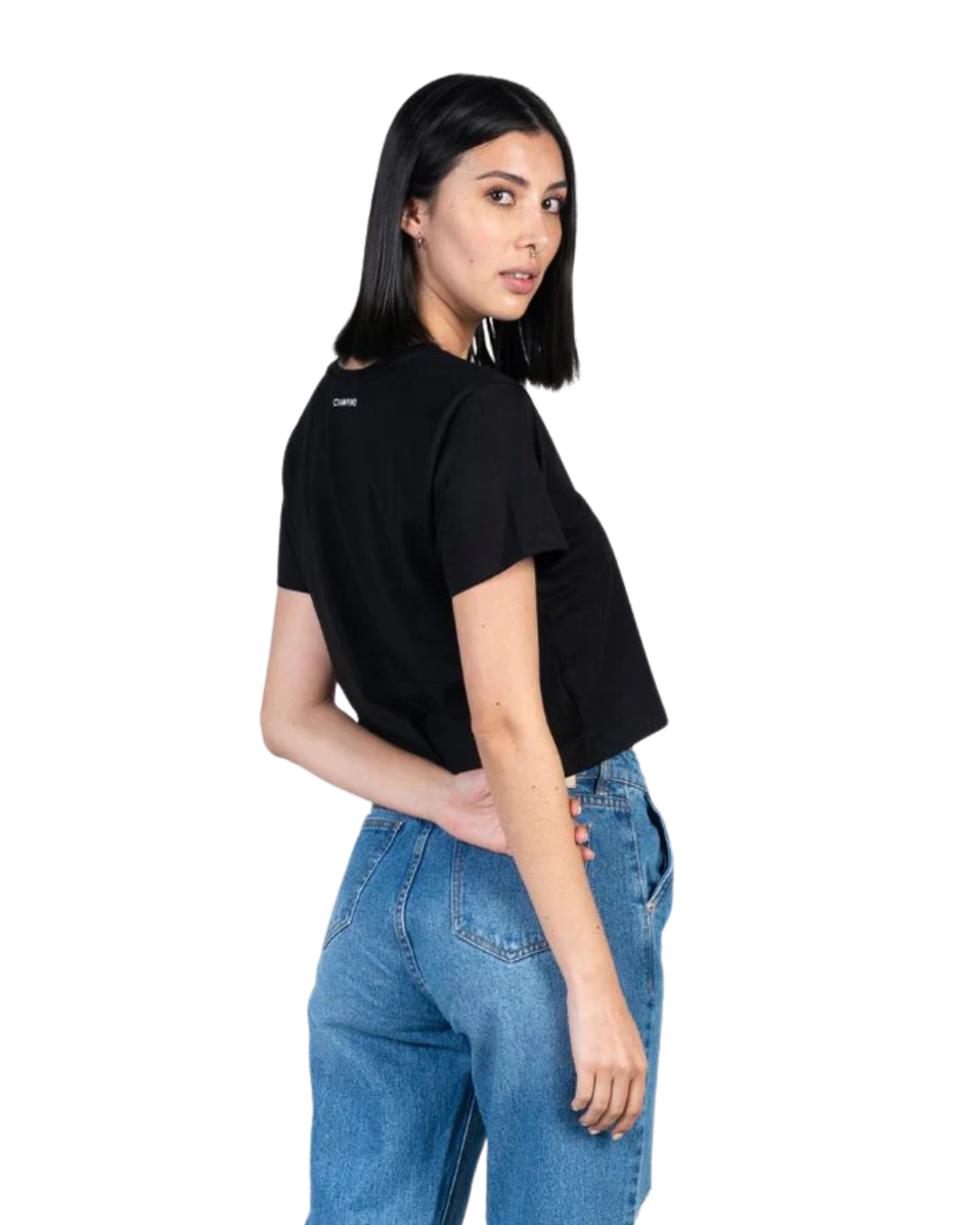 CROPTOP VOLCANO NEGRO - CIAMPINO