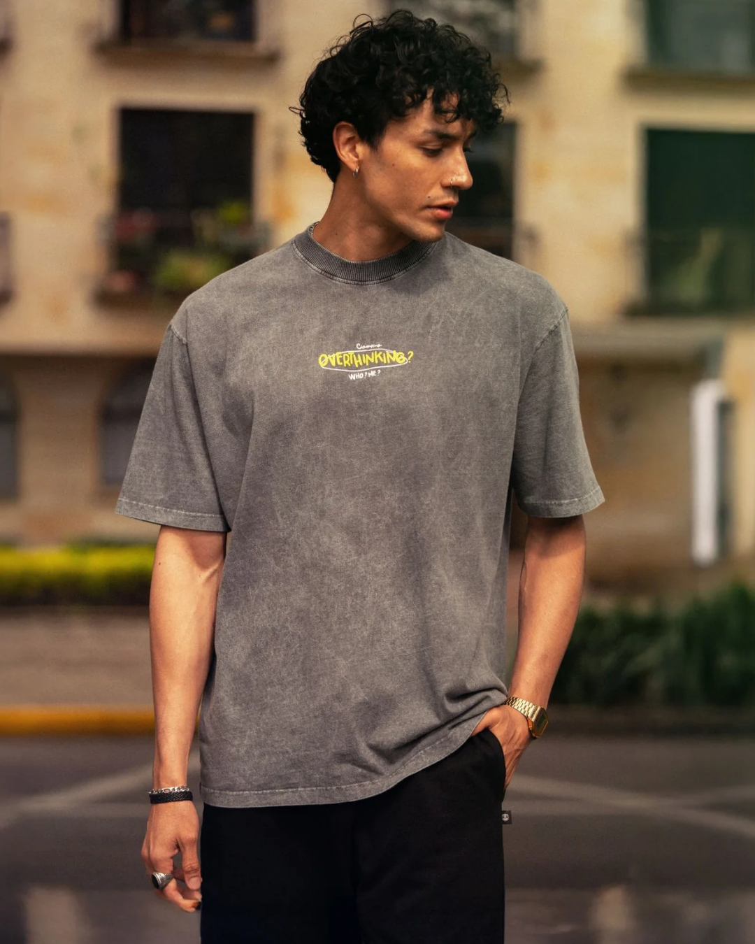 OVERTHINK YELLOW T-SHIRT - CIAMPINO