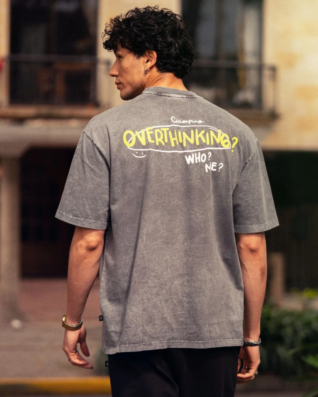 OVERTHINK YELLOW T-SHIRT - CIAMPINO