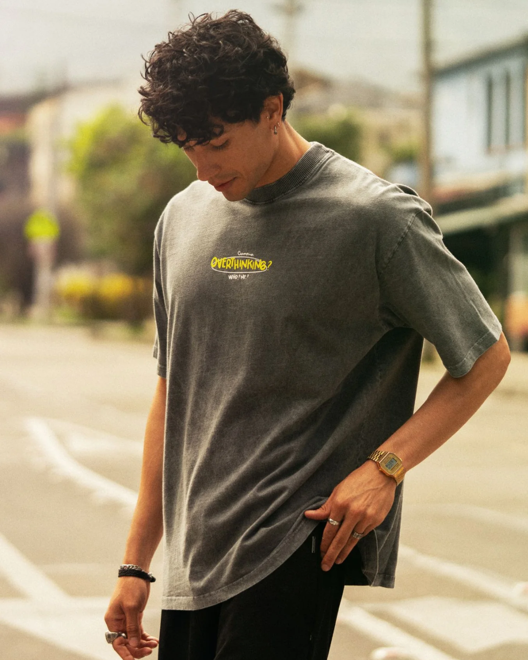 OVERTHINK YELLOW T-SHIRT - CIAMPINO