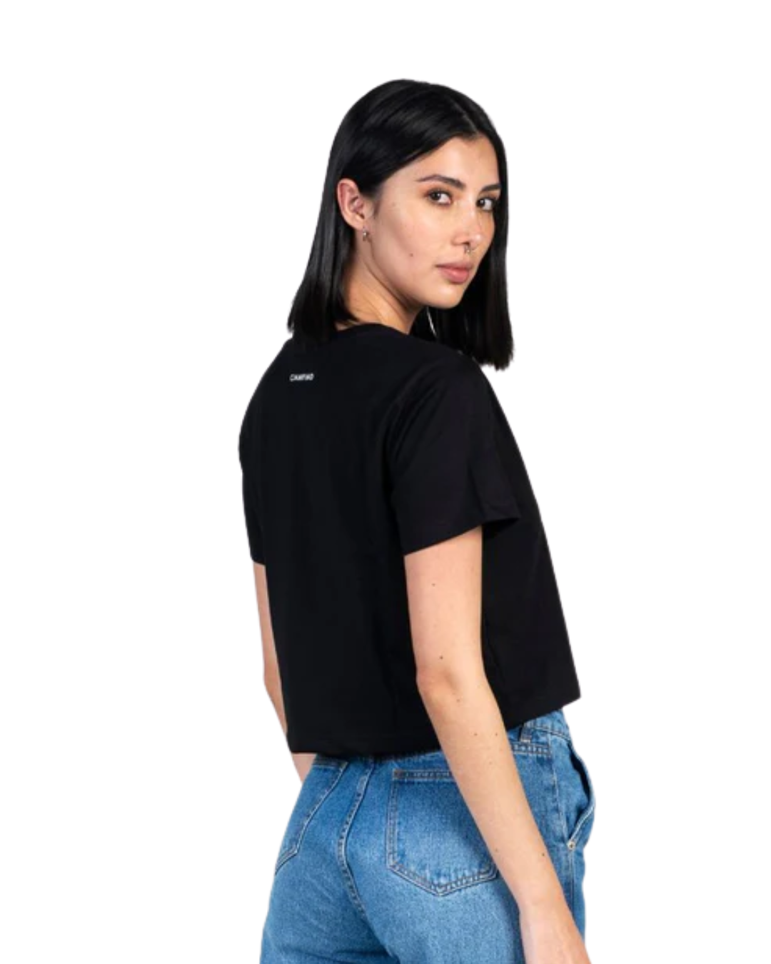 CROPTOP FUNGI NEGRO - CIAMPINO