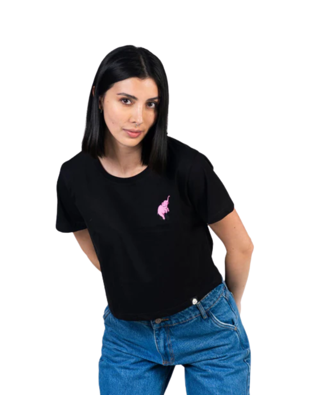 CROPTOP ELEFANTE NEGRO - CIAMPINO