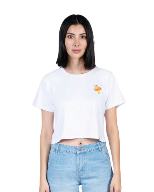 CROPTOP FUNGI BLANCO - CIAMPINO