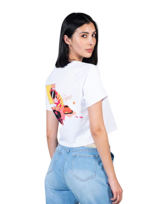 CROPTOP ROAD TRIP BLANCO - CIAMPINO