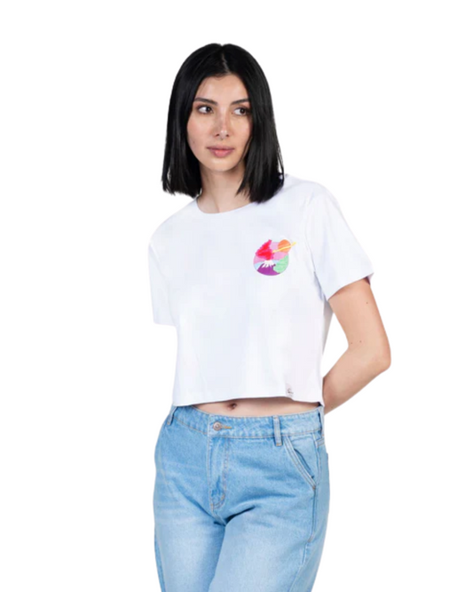 CROPTOP VOLCANO BLANCO - CIAMPINO