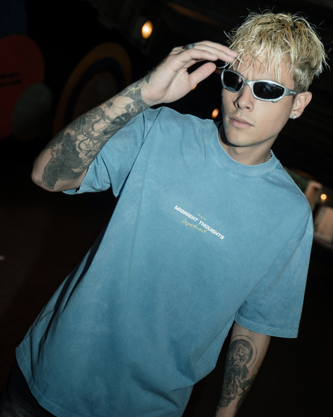 MIDNIGHT ACID BLUE T-SHIRT - CIAMPINO