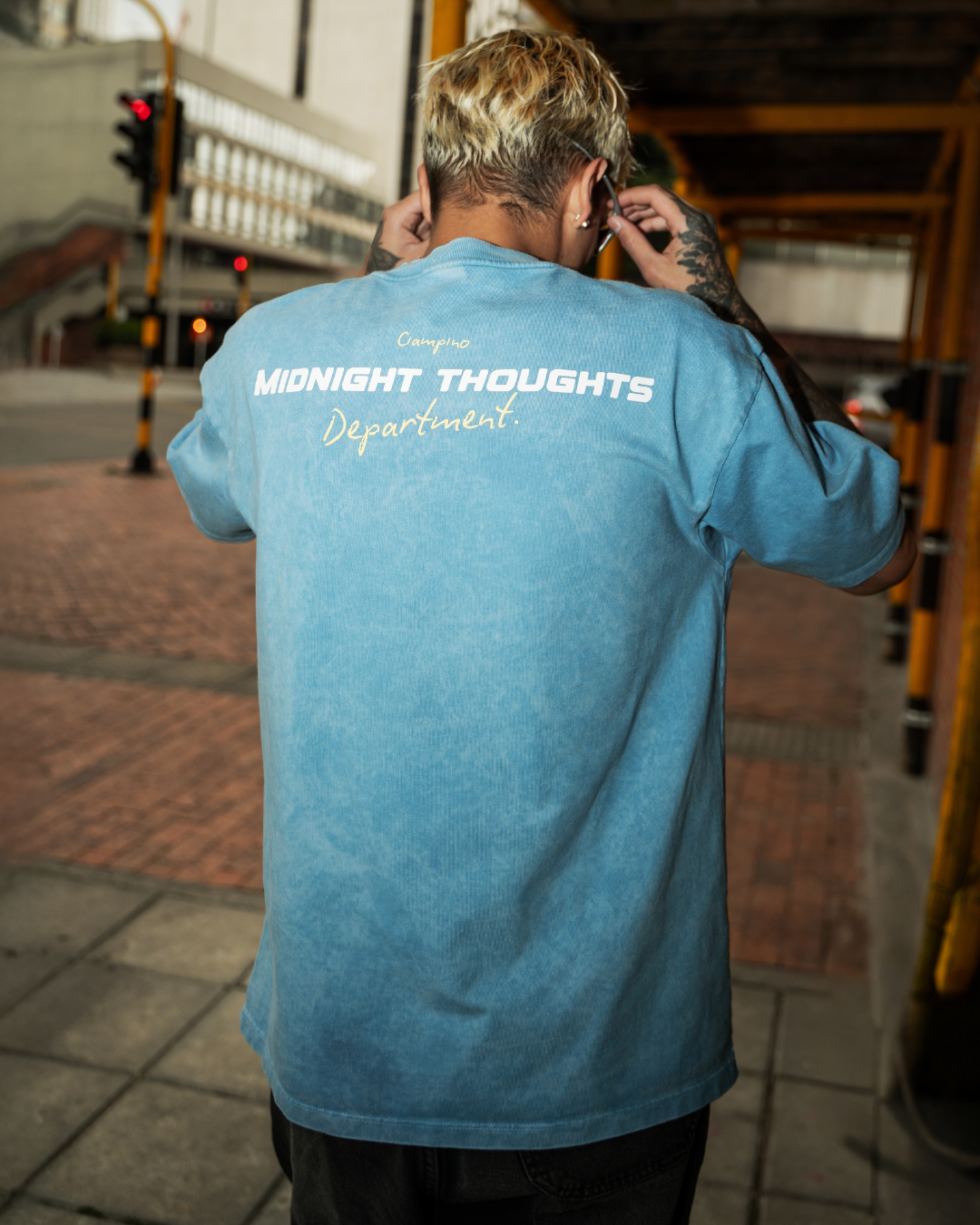 MIDNIGHT ACID BLUE T-SHIRT - CIAMPINO