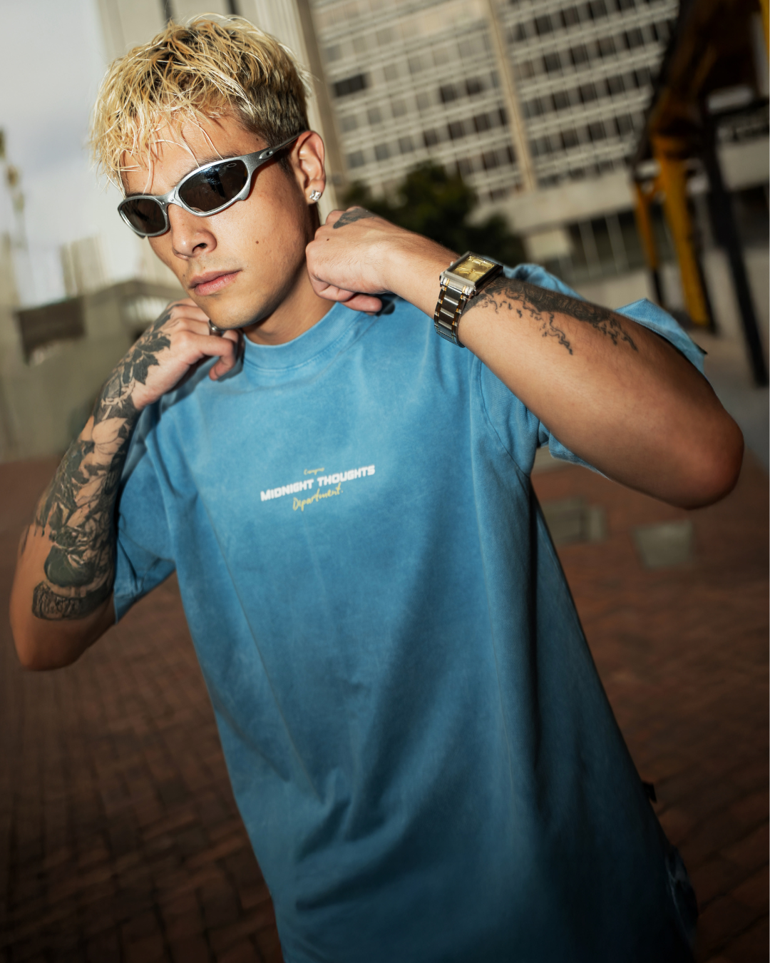 MIDNIGHT ACID BLUE T-SHIRT - CIAMPINO