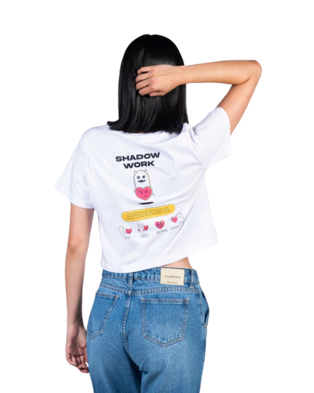 CROPTOP SHADOW WORK BLANCO - CIAMPINO