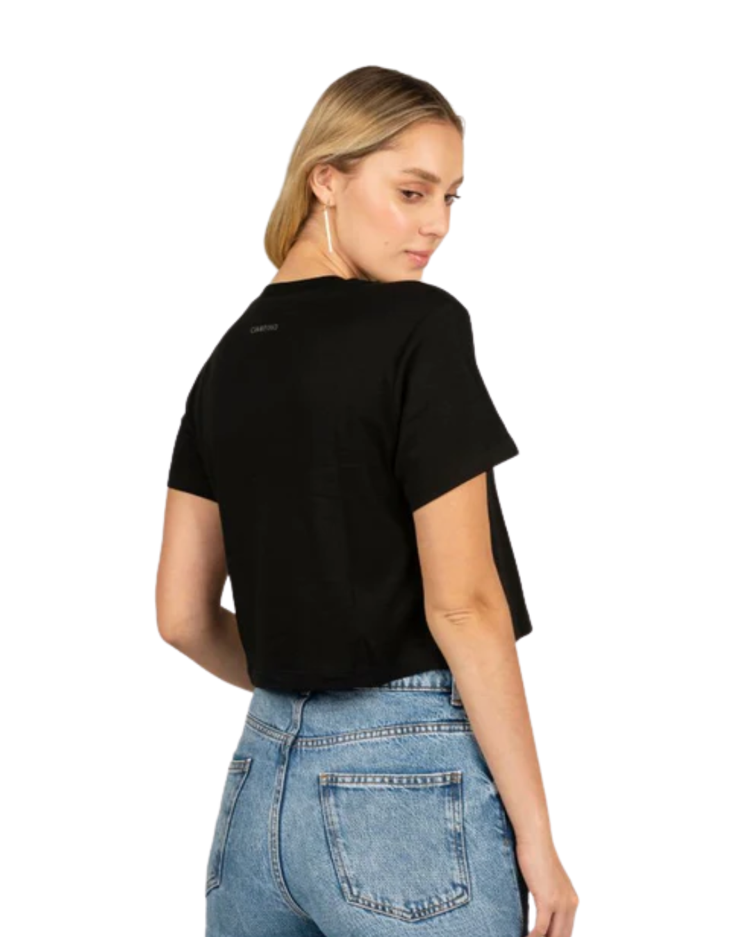 CROPTOP SILUETA NEGRO - CIAMPINO