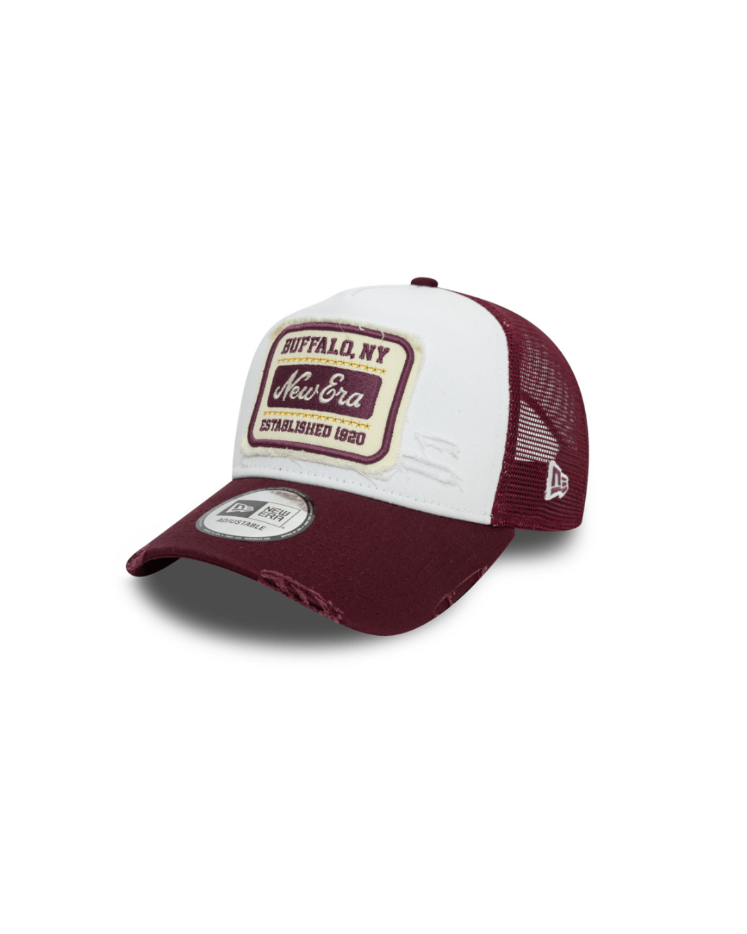 NEW ERA TRUCKER Patch Distress Wine - NEW ERA 940AF