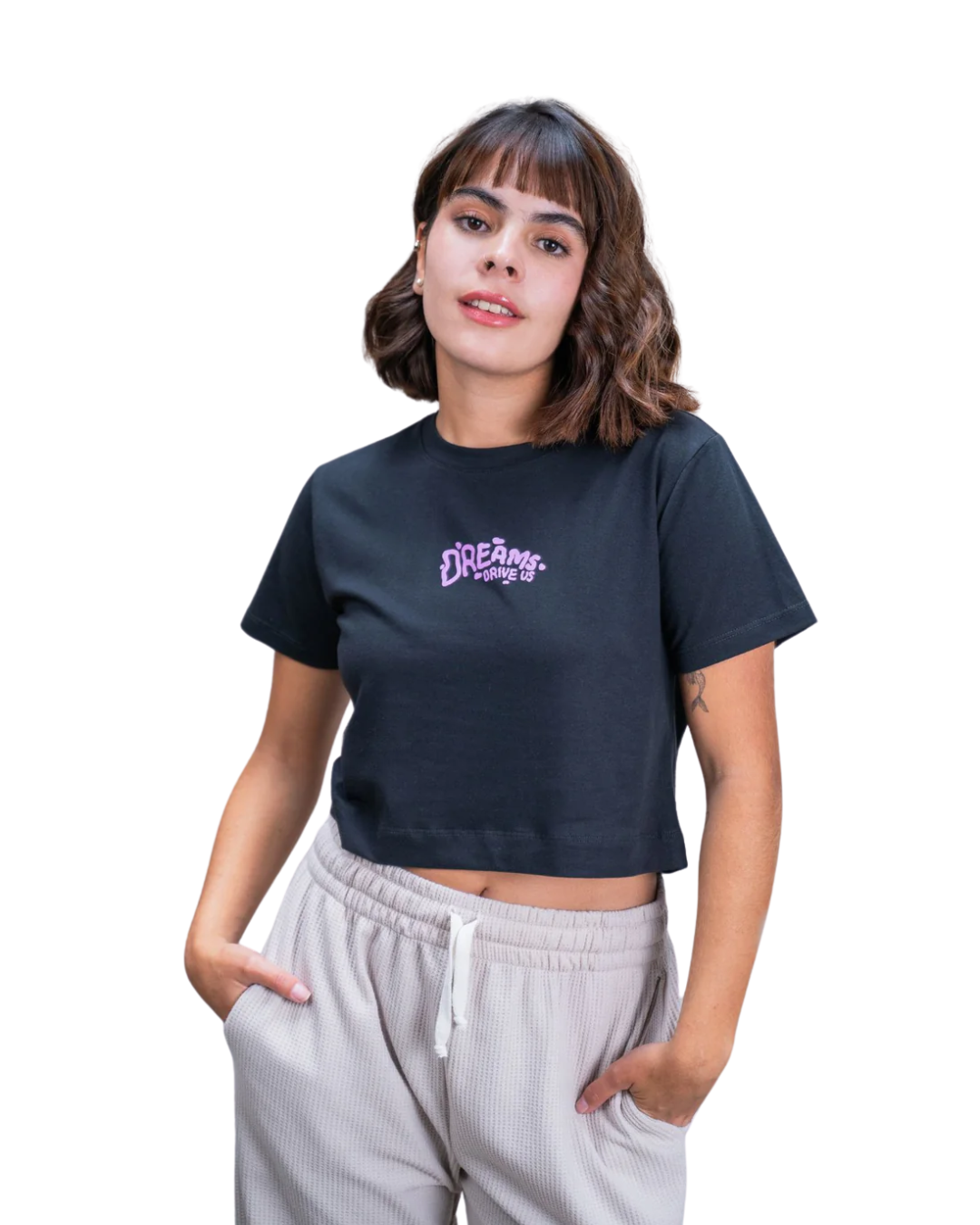 CROPTOP HUMO DREAMS NEGRO - CIAMPINO