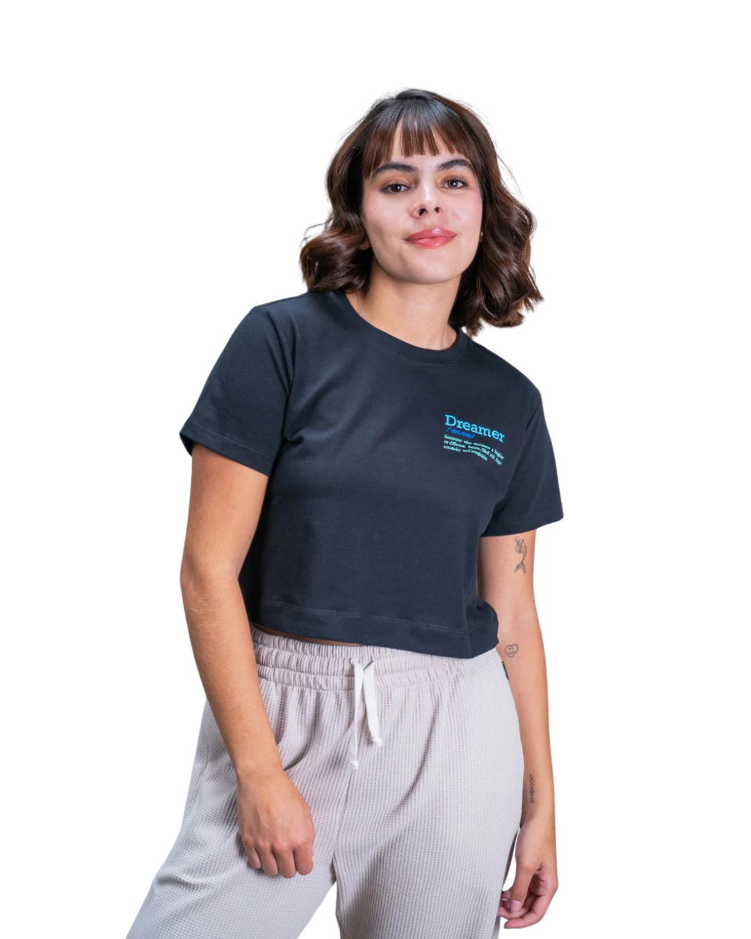 CROPTOP DREAMER NEGRO - CIAMPINO