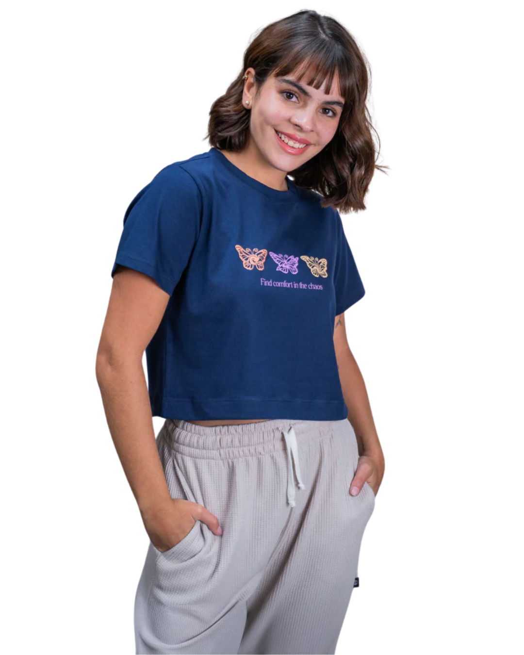 CROPTOP MARIPOSAS - CIAMPINO by: Angie Escobar