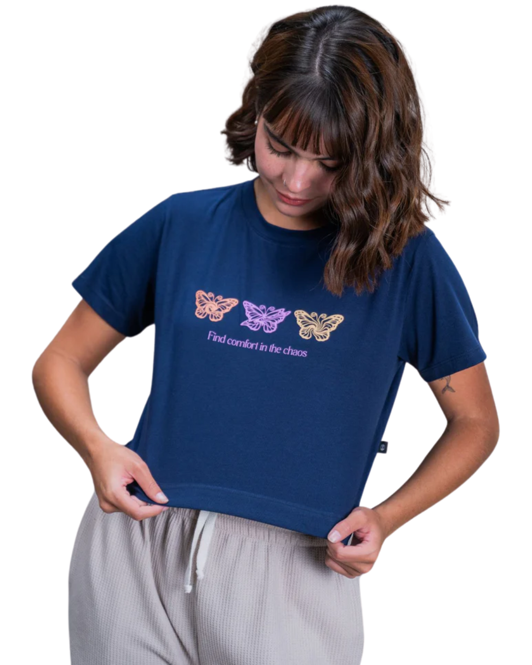 CROPTOP MARIPOSAS - CIAMPINO by: Angie Escobar