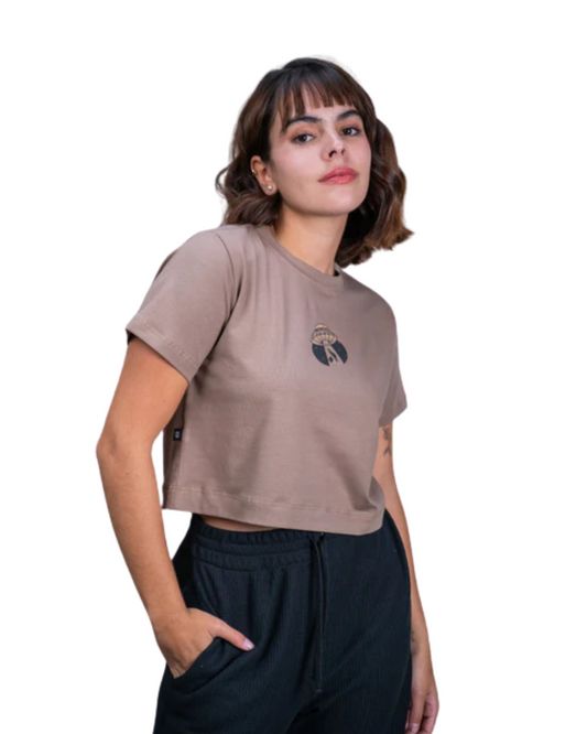 CROPTOP TAKEN TAUPE - CIAMPINO