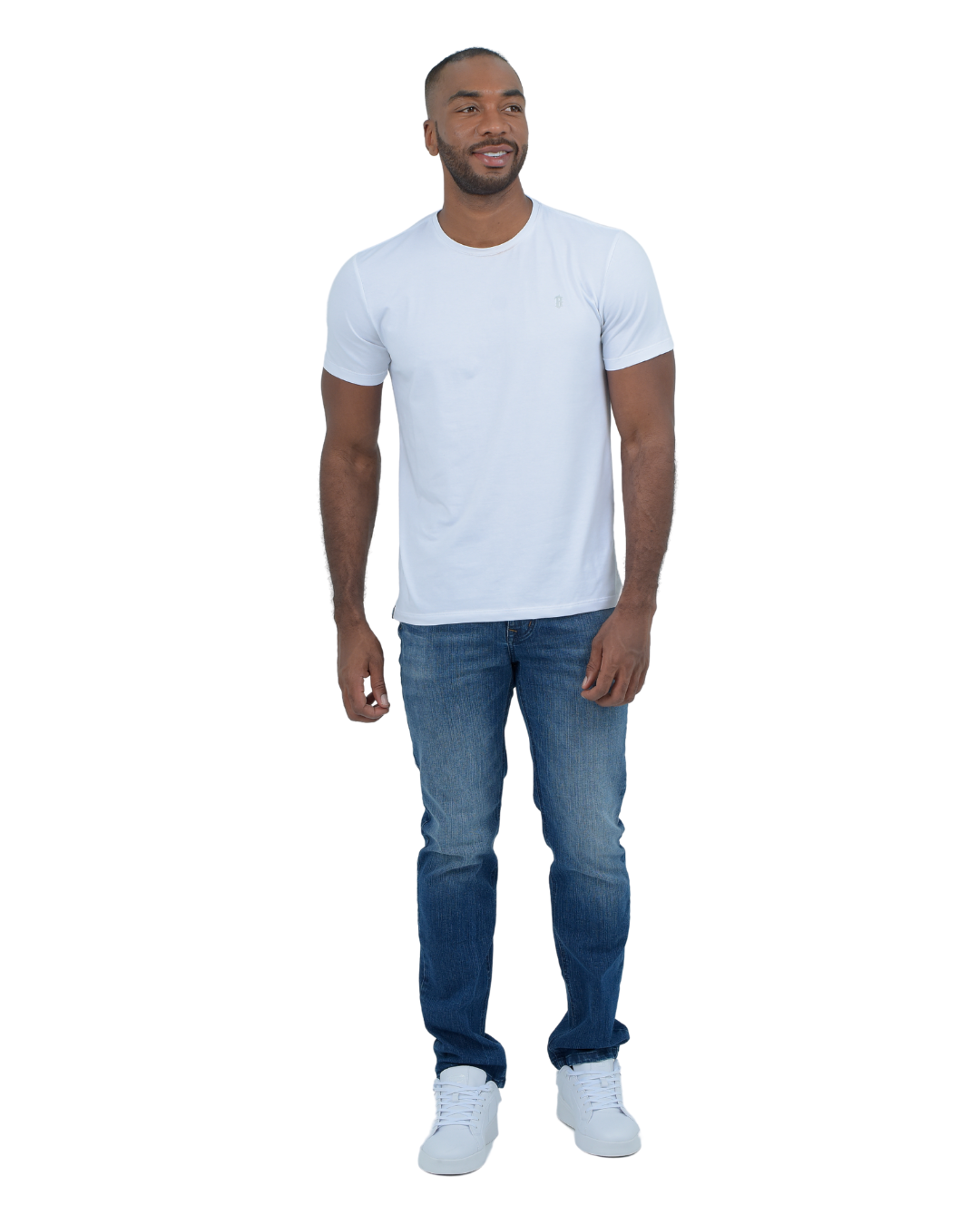 CAMISETA BASICA BLANCA - BLUE INC