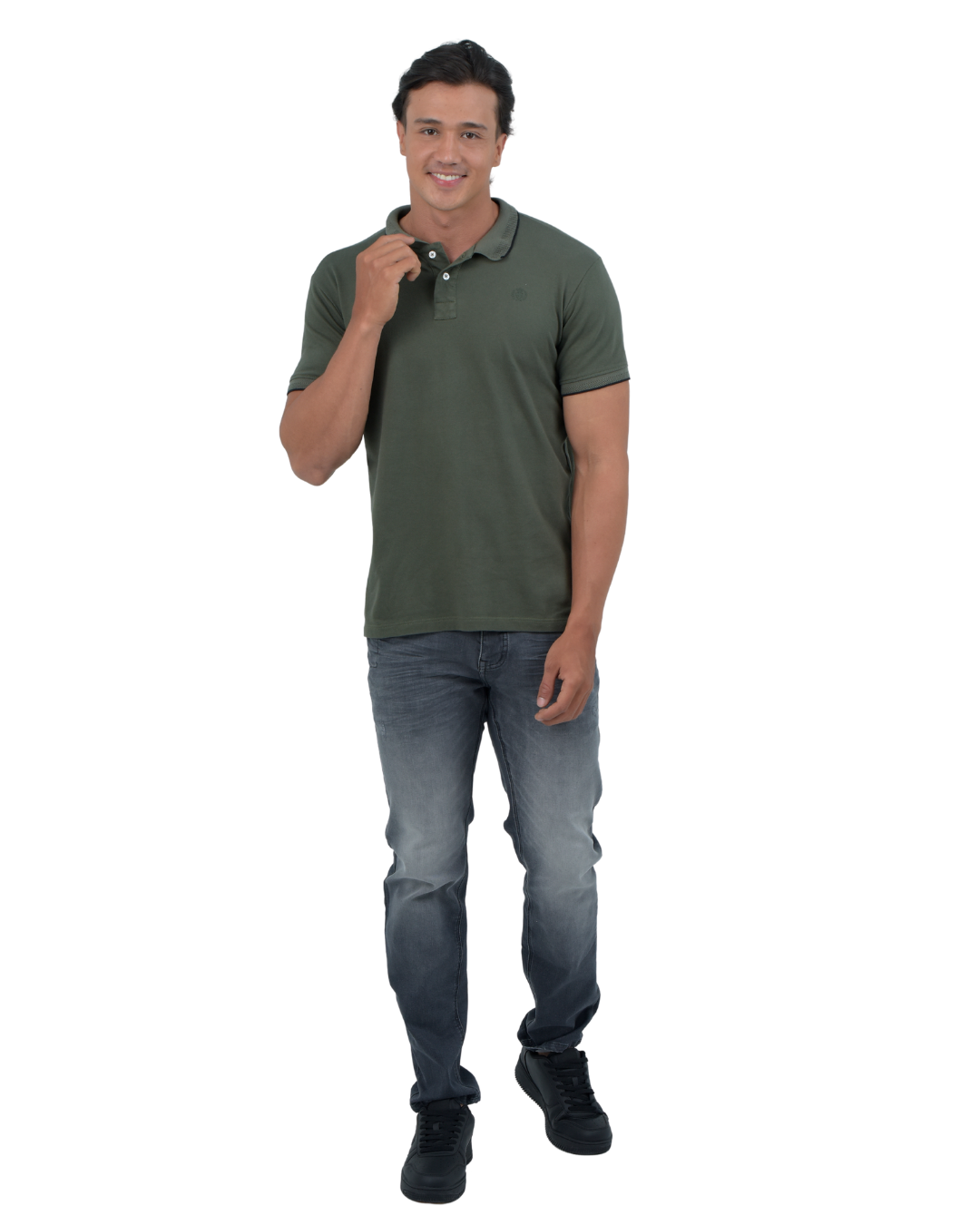 POLO BASICA VERDE  - BLUE INC