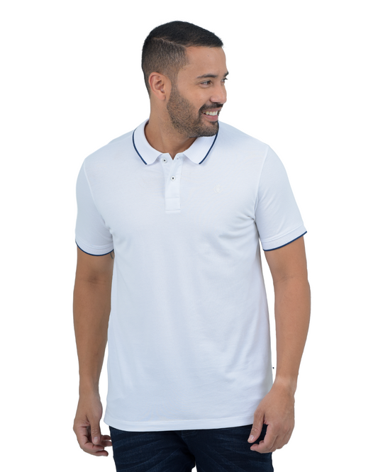 POLO BASICA BLANCA  - BLUE INC
