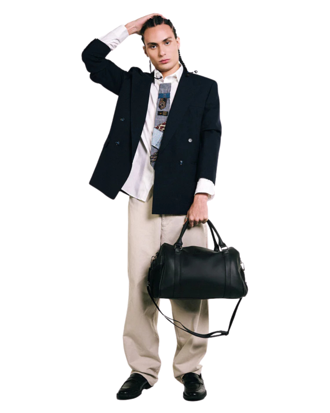 BLACK MINI DUFFEL BAG