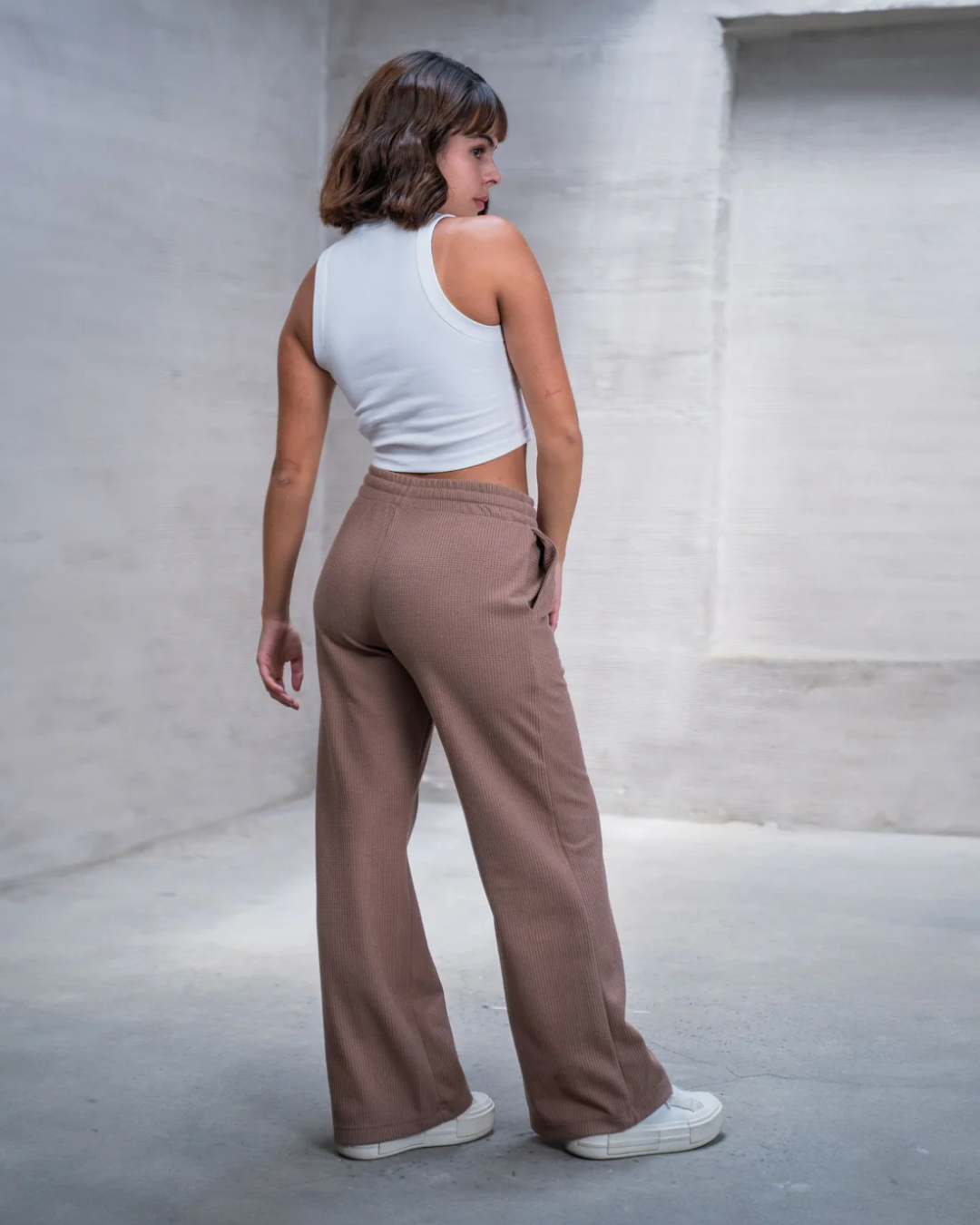 PANTALON GRID CAFÉ - CIAMPINO