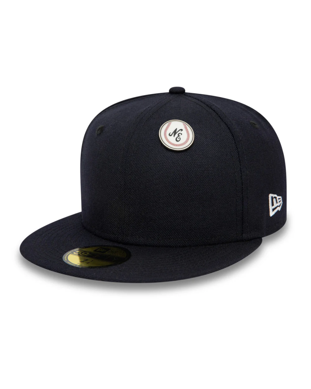 WHITE BASEBALL PIN BADGE