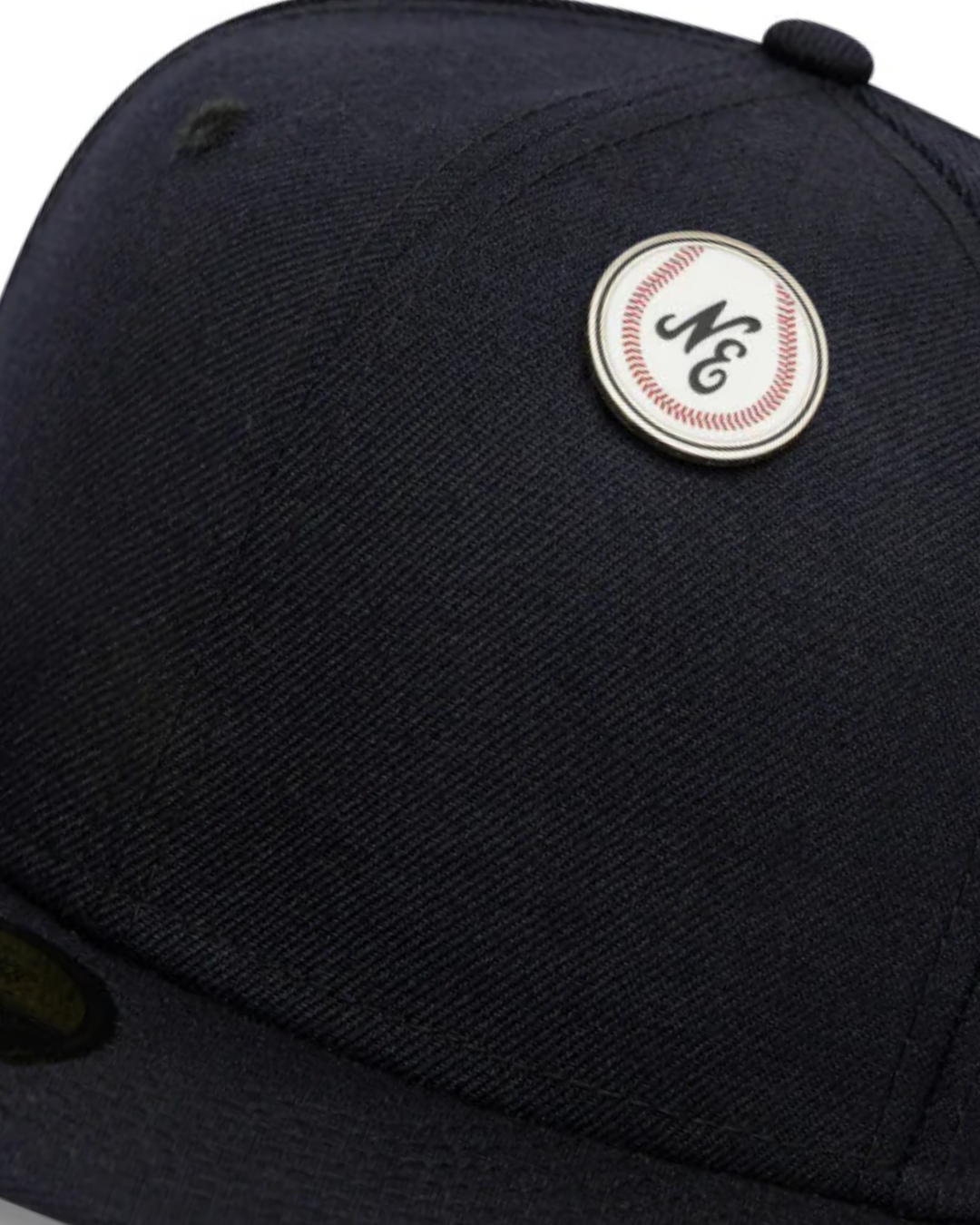 WHITE BASEBALL PIN BADGE