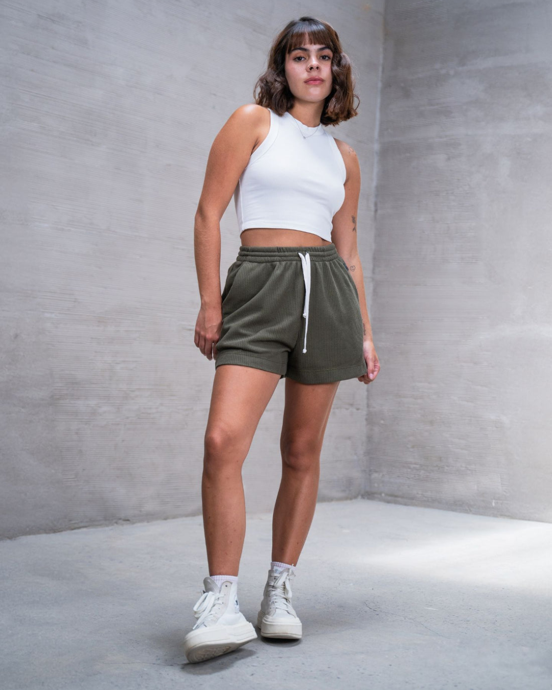 SHORT GRID VERDE - CIAMPINO