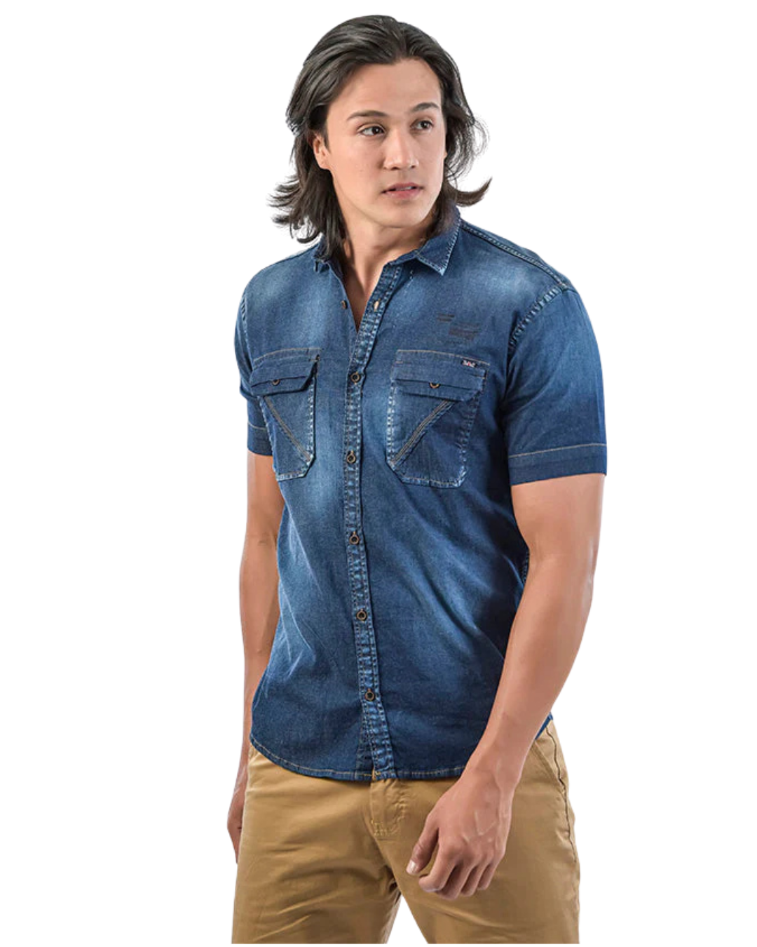 CAMISA MANGA CORTA DENIM  - ROOTT+CO / RHCA-88030