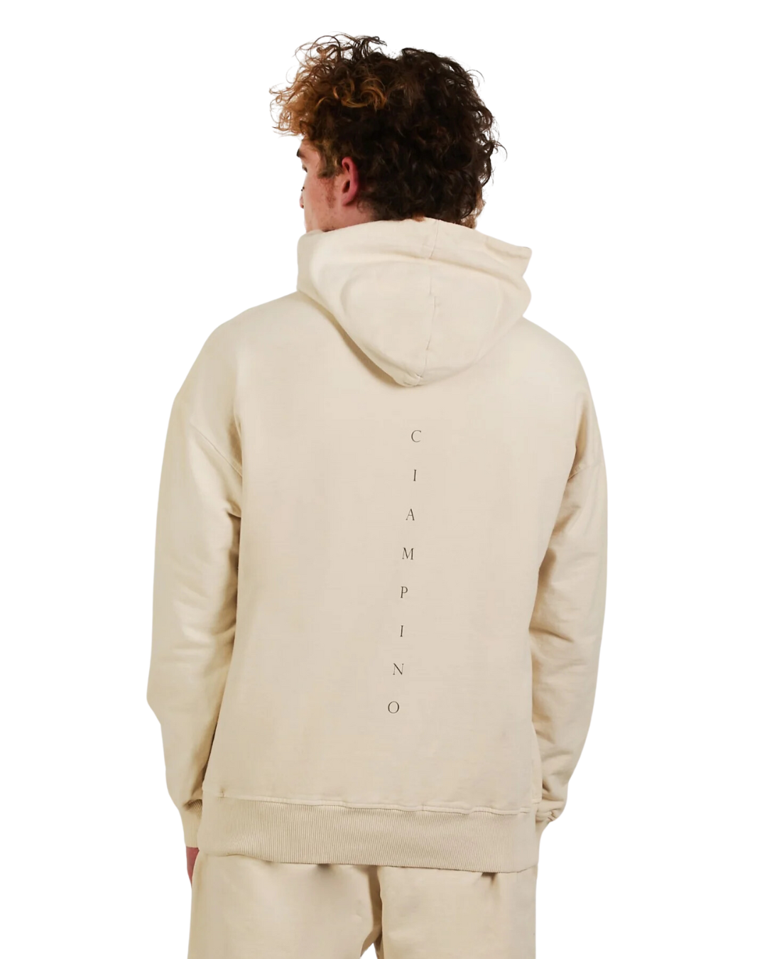 HOODIE BASIC UNISEX / CREAM - CIAMPINO