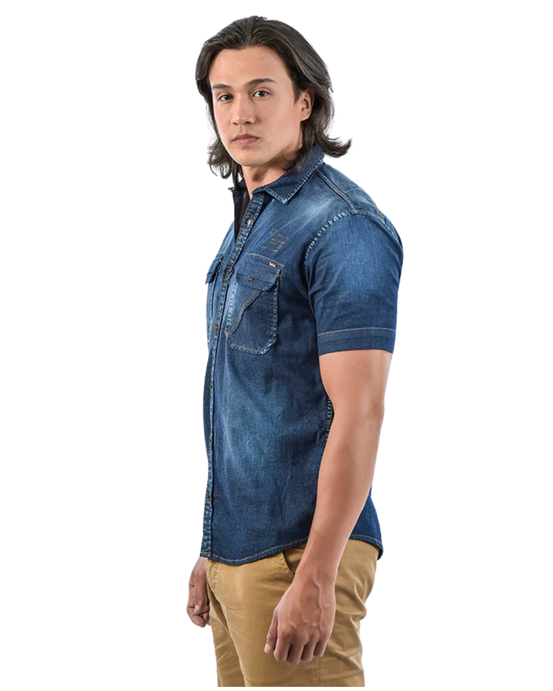 CAMISA MANGA CORTA DENIM  - ROOTT+CO / RHCA-88030