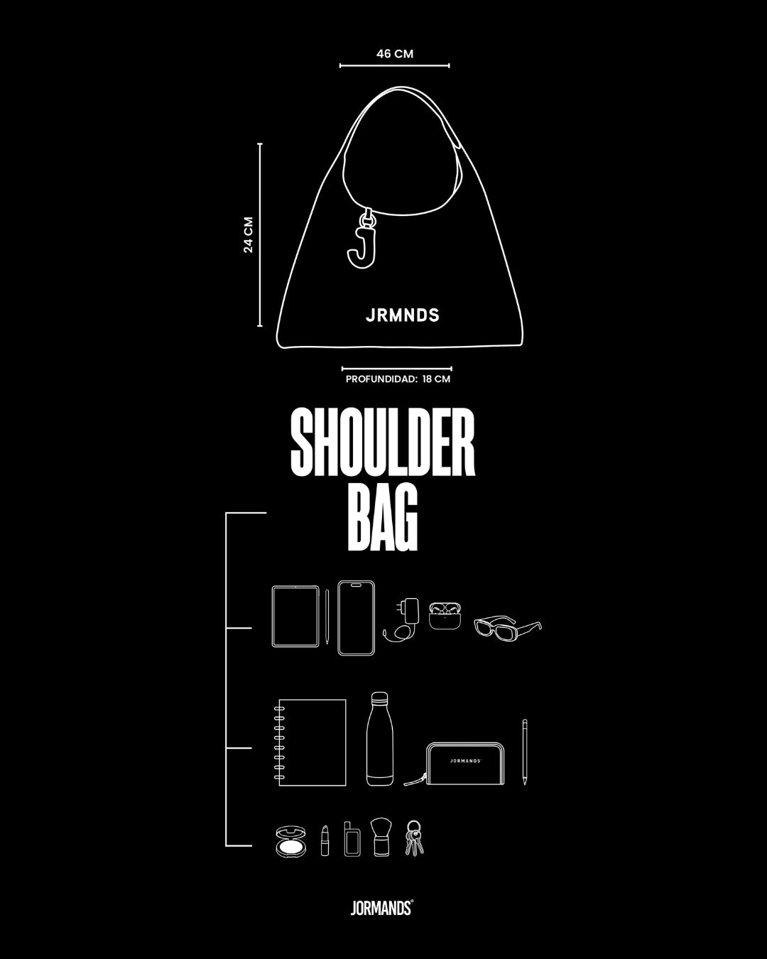 BLACK SHOULDER BAG