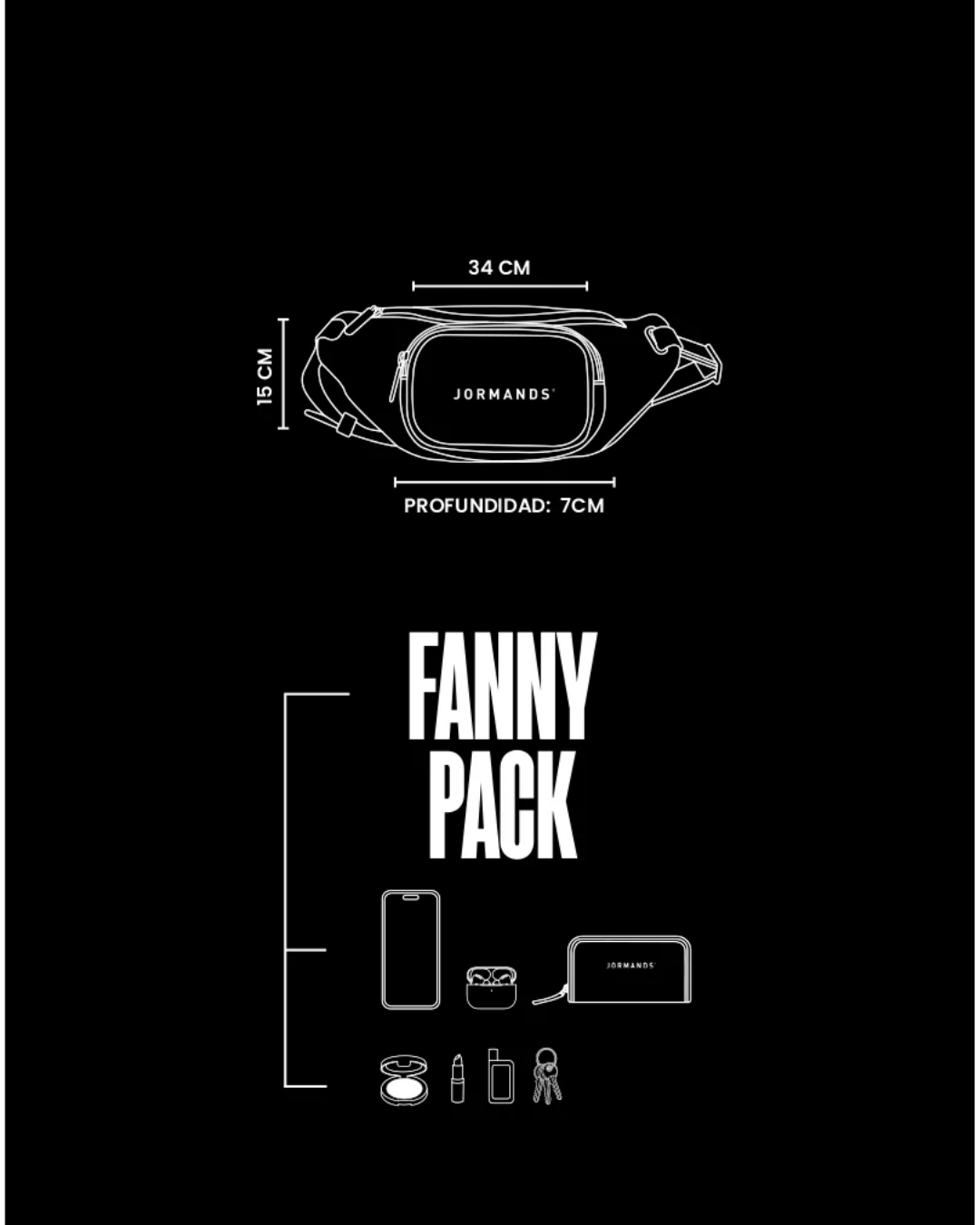 BLACK FANNY PACK