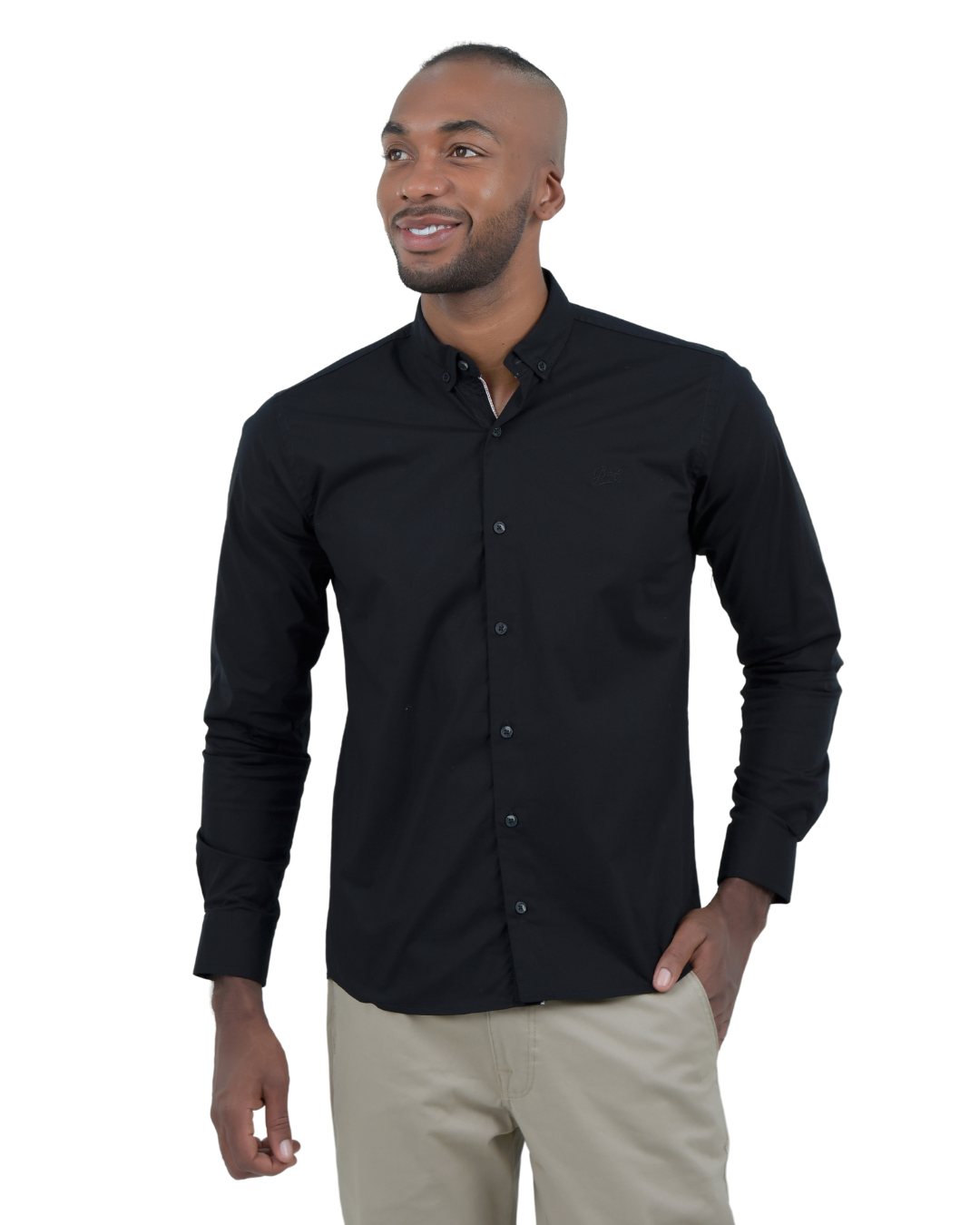 CAMISA BASICA NEGRA - BLUE INC