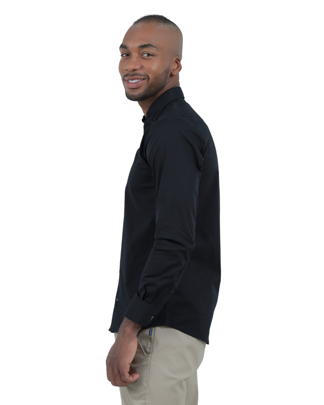 CAMISA BASICA NEGRA - BLUE INC