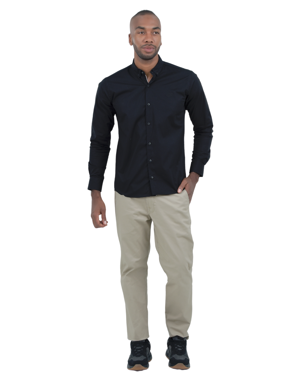 CAMISA BASICA NEGRA - BLUE INC