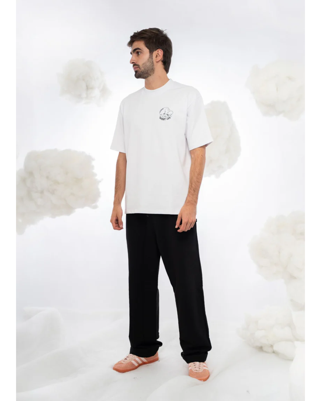 ALREADY LATE WHITE T-SHIRT - CIAMPINO