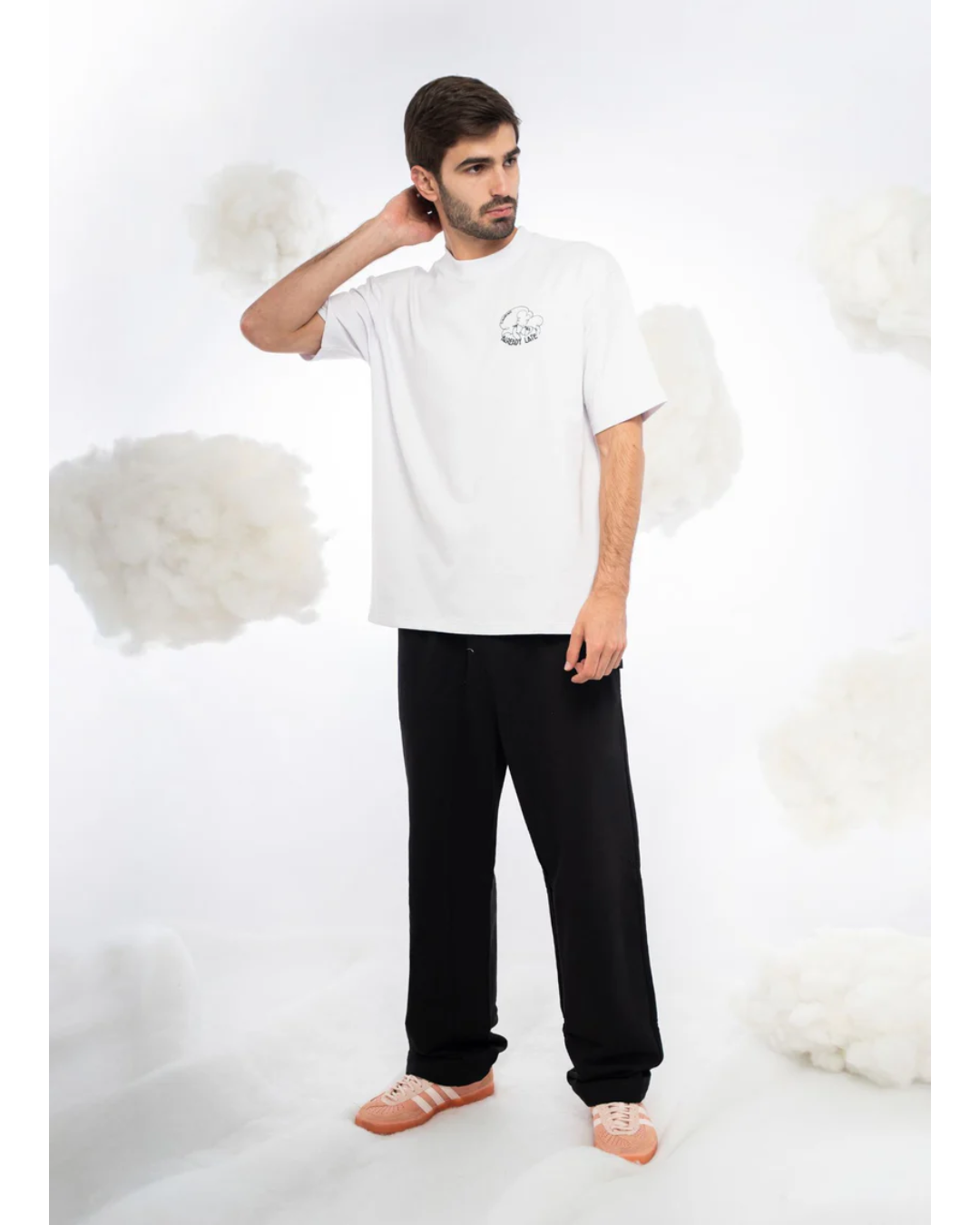 ALREADY LATE WHITE T-SHIRT - CIAMPINO