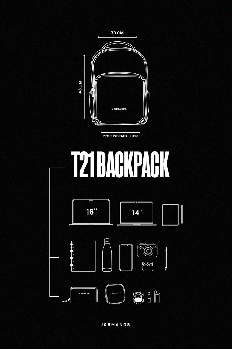 T21 BLACK BACKPACK